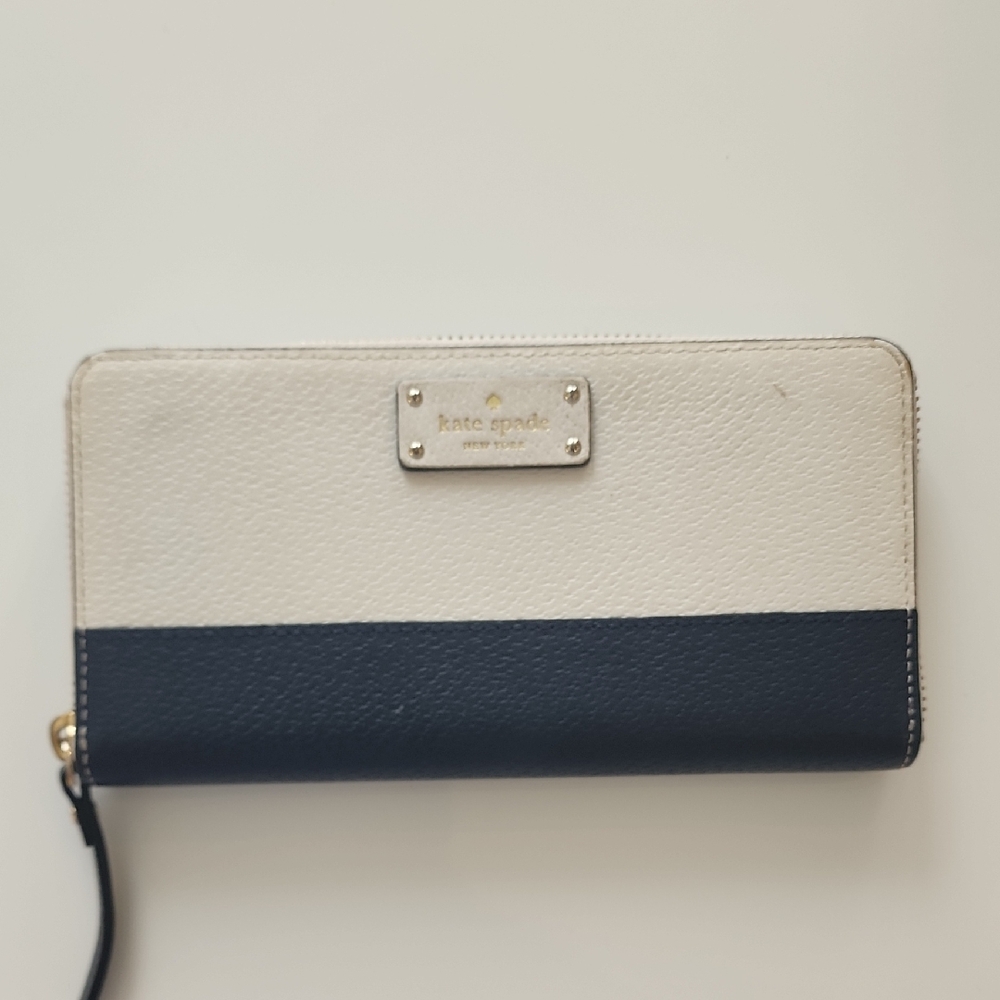 Kate Spade Navy and Cream Women's Wallet